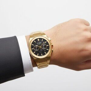 NWT Authentic Citizen Axiom SC Chronograph Black Dial Men's Watch